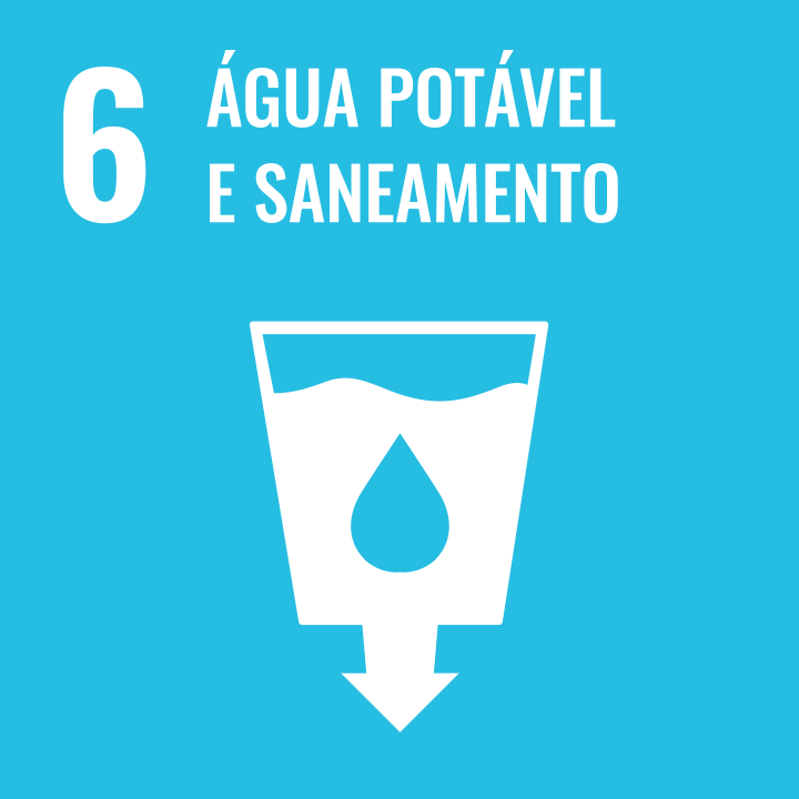 Logo ODS Água potável e saneamento